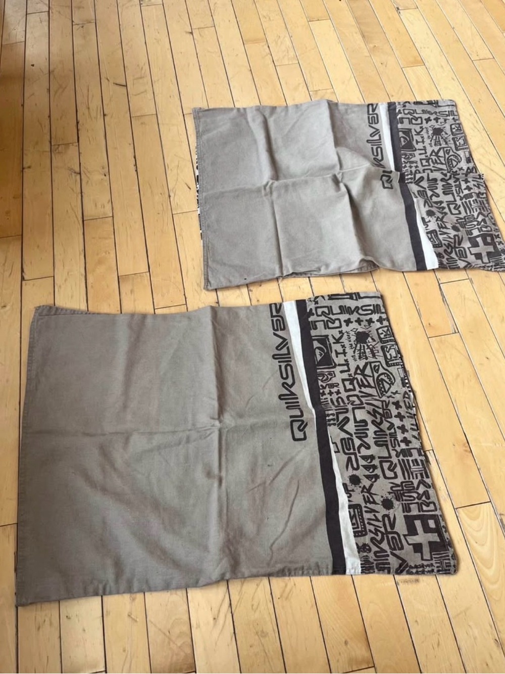 Quiksilver Vintage Brown Printed Panel Pillowcases